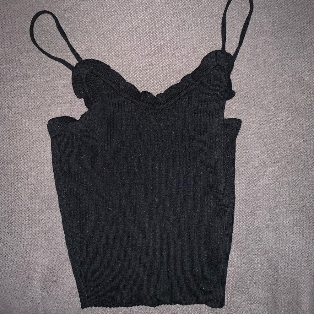 Black tank top